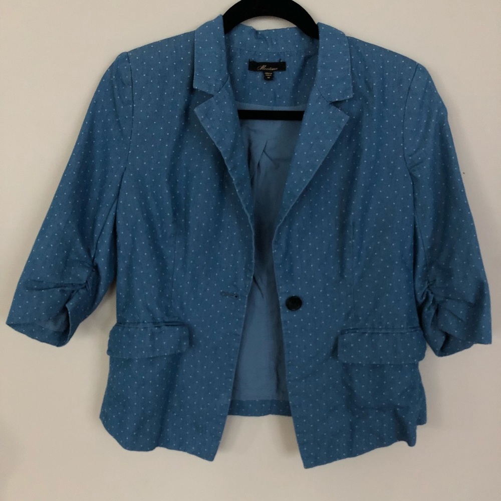 Cute blue polka dot blazer